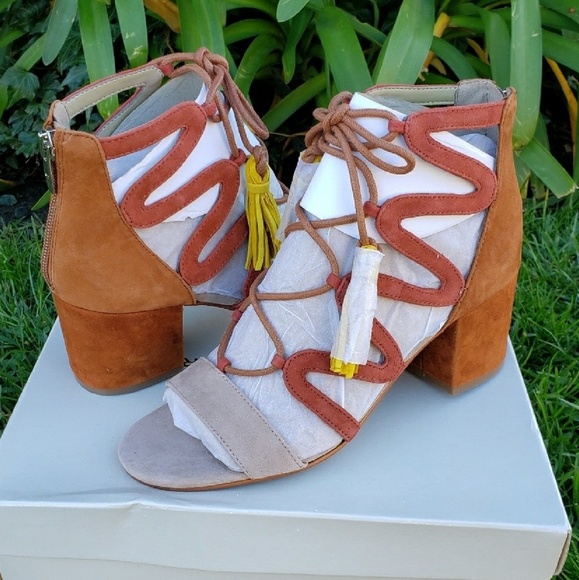 Sassy Marc Fisher Gilly Lace-Up Sandals - Picture 6 of 7